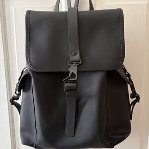 RAINS Black Cargo Backpack